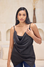 Inara — Satin Cowl Top