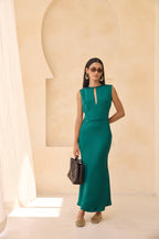 Tara — Satin Maxi Dress