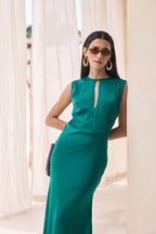 Tara — Satin Maxi Dress