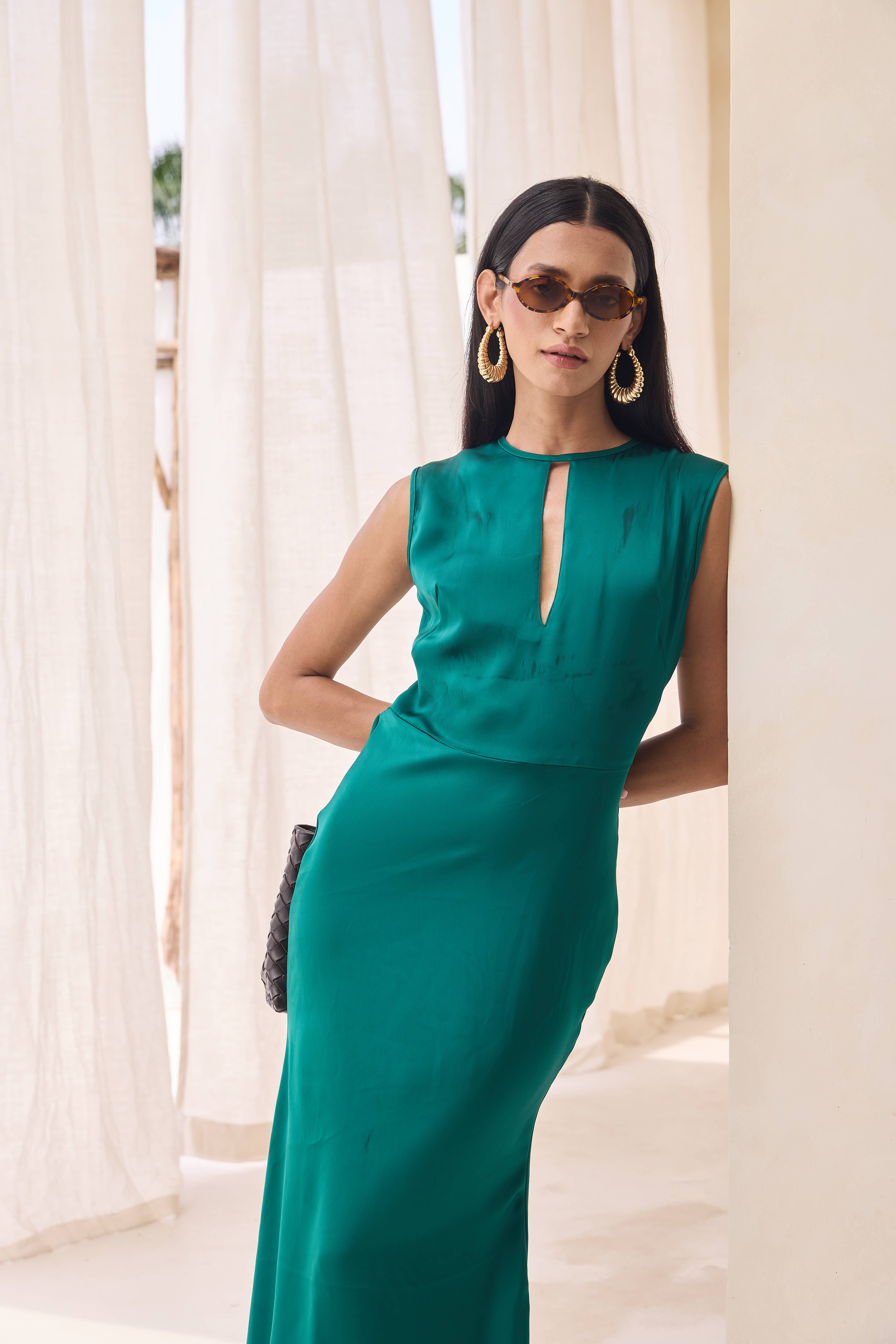 Tara — Satin Maxi Dress